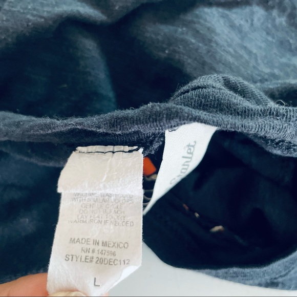 Shirt cropped black starlet. Size L - Picture 7 of 8